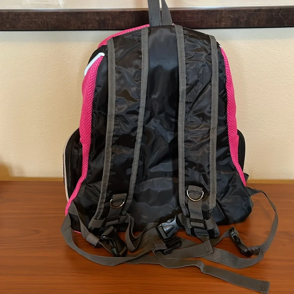 Pet Carrier Backpack, Pet Front or Back Dog/Cat Carrier, Sz Medium Pink
